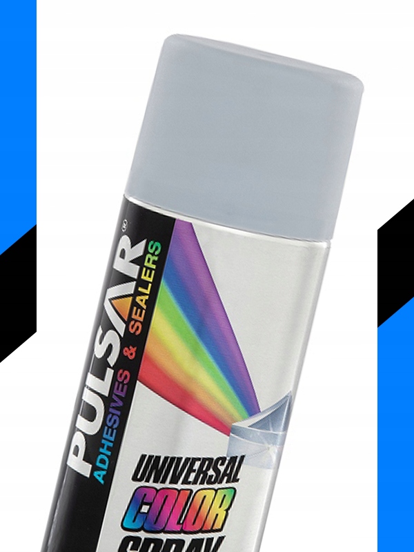 EMALIA UNIWERSALNA SPRAY PULSAR 400 ml SZARY MAT PODKŁAD