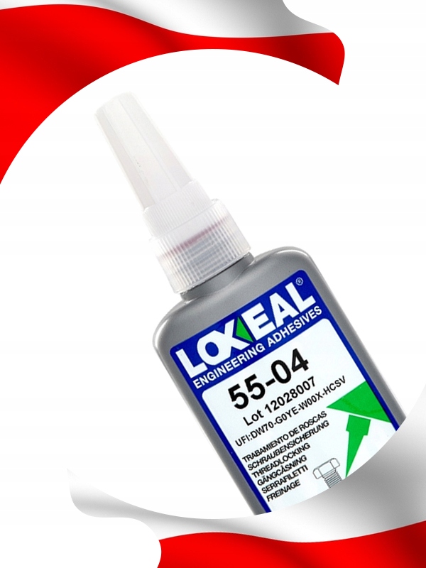 KLEJ DO GWINTÓW LOXEAL 55-04 ŚREDNIO DEMONTOWALNY 50 ml