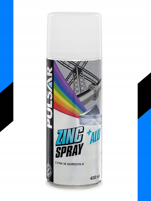 CYNK W SPRAYU + ALUMINIUM PULSAR OCYNK PODKŁAD ANTYKOROZYJNY 400 ml x2