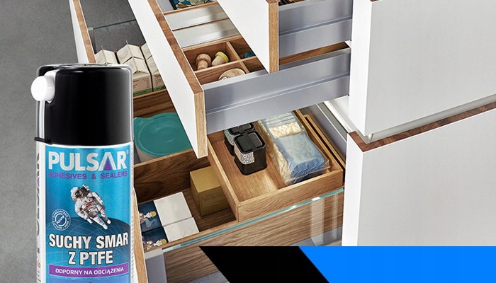 SUCHY SMAR W SPRAYU PTFE DO BRAM ŁAŃCUCHA PULSAR UNIWERSALNY 400 ml