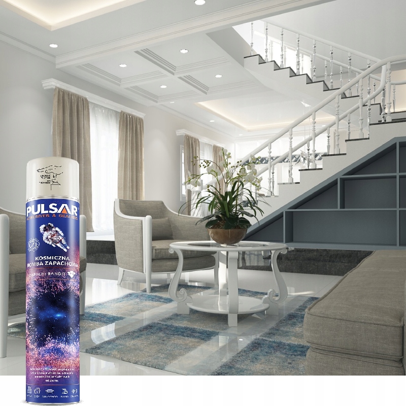 ODŚWIEŻACZ POWIETRZA SPRAY PULSAR ZAPACH DLA MĘŻCZYZN BANDIT 750 ml x7