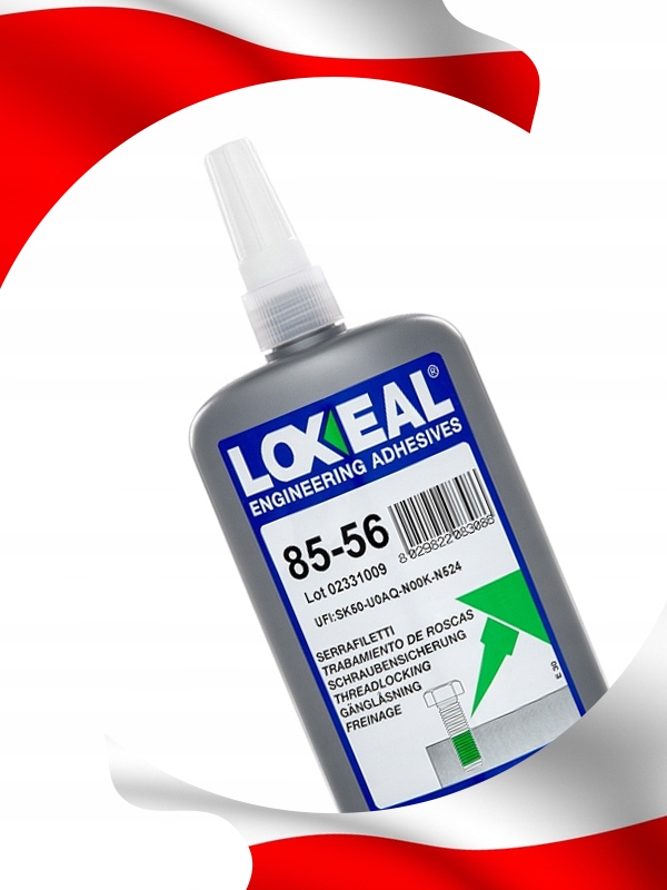 KLEJ DO GWINTÓW ŚRUB LOXEAL 85-56 MOCNY M56 2'' 250 ml