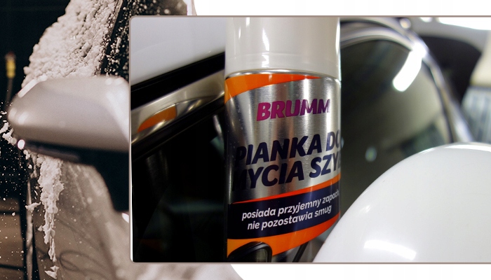PIANKA DO MYCIA SZYB BRUMM PRZYJEMNY ZAPACH NIE POZOSTAWIA SMUG 400 ml