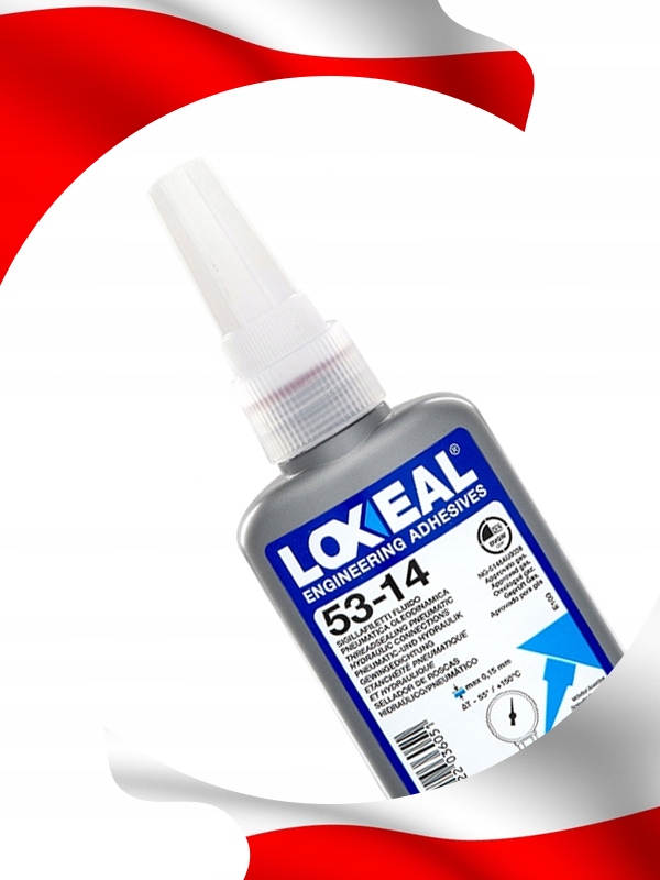 KLEJ USZCZELNIAJĄCY DO GWINTÓW RUROWYCH 3/4" BRĄZOWY LOXEAL 53-14 50 ml