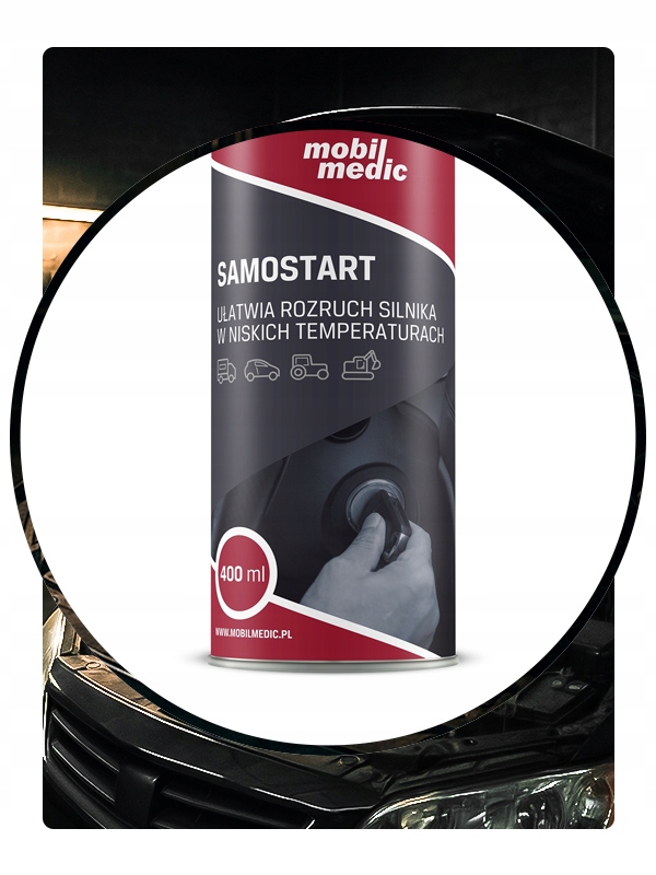 SAMOSTART STARTER MOBIL MEDIC PREPARAT DO URUCHOMIENIA SILNIKA SPRAY 400 ml
