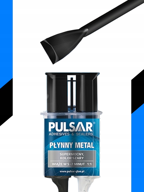 KLEJ DO METALU PŁYNNY METAL SPAWANIE NA ZIMNO EPOKSYDOWY PULSAR 6 ml