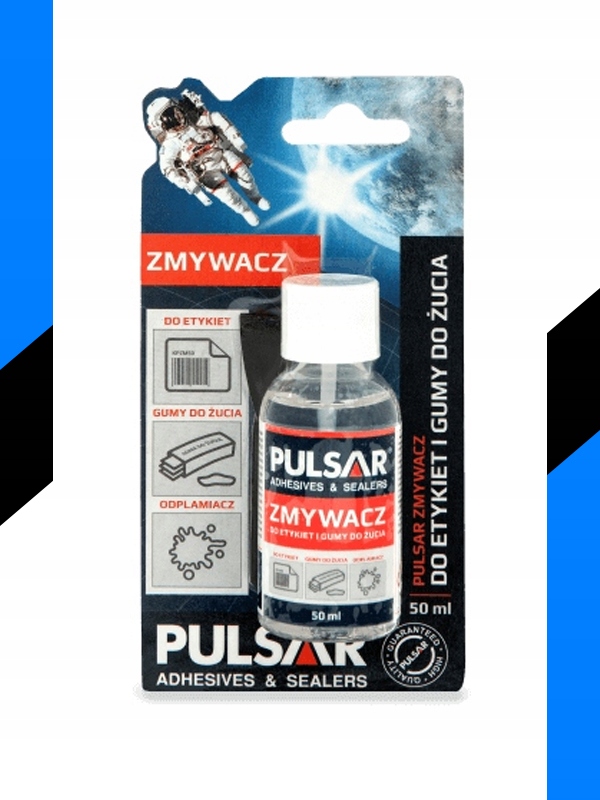 ZMYWACZ DO ETYKIET NAKLEJEK GUMY DO ŻUCIA PULSAR ODPLAMIACZ 50 ml
