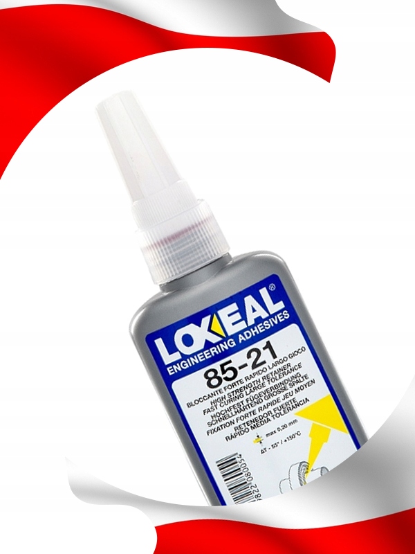 KLEJ DO ŁOŻYSK TULEI PIAST LOXEAL 85-21 MAKSYMALNA SIŁA MOCOWANIA 50 ml