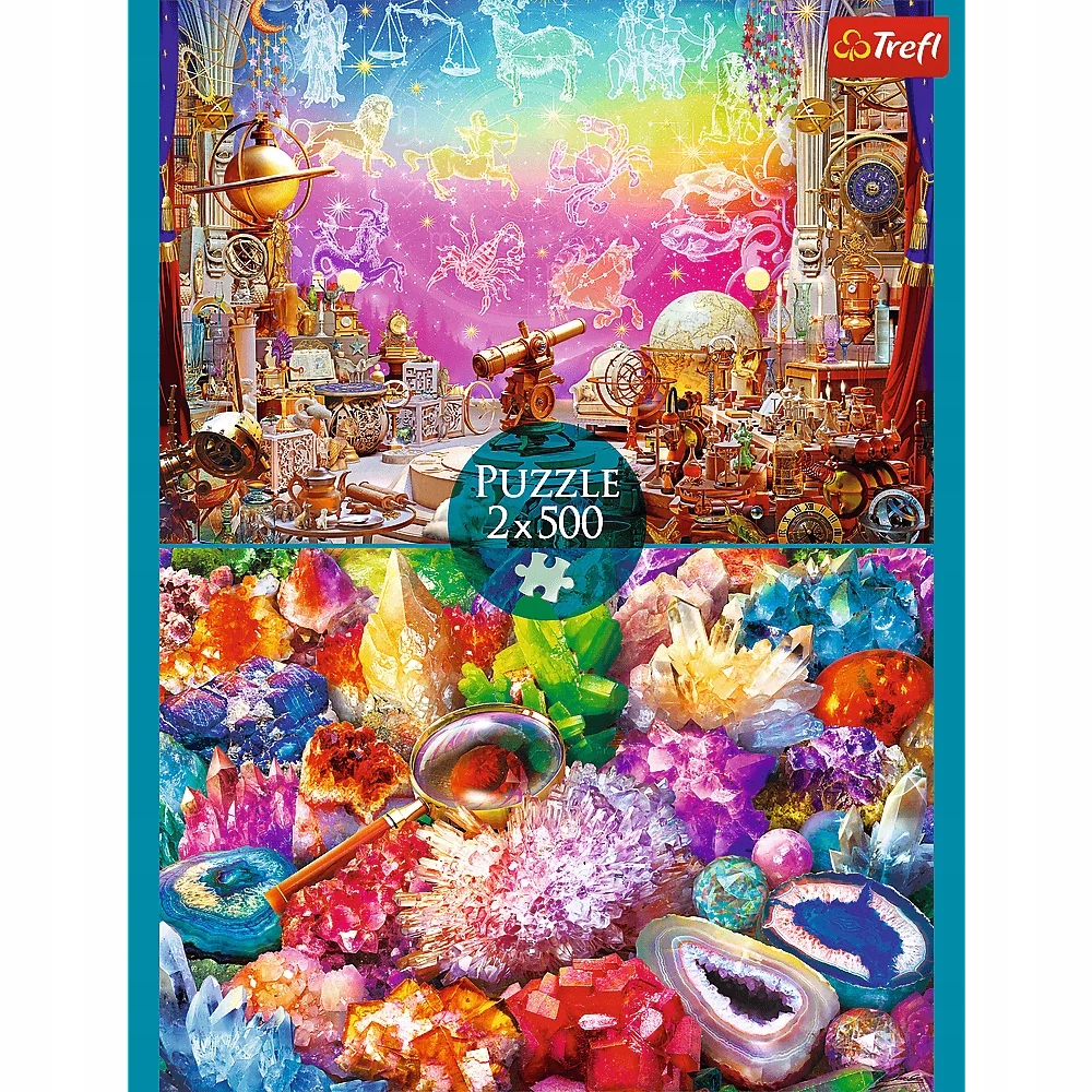 Puzzle 2x500: Kosmos i kryształy (37499)