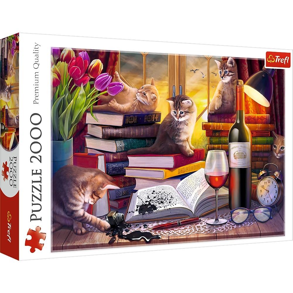 Puzzle 2000: Koci wieczór (27126)