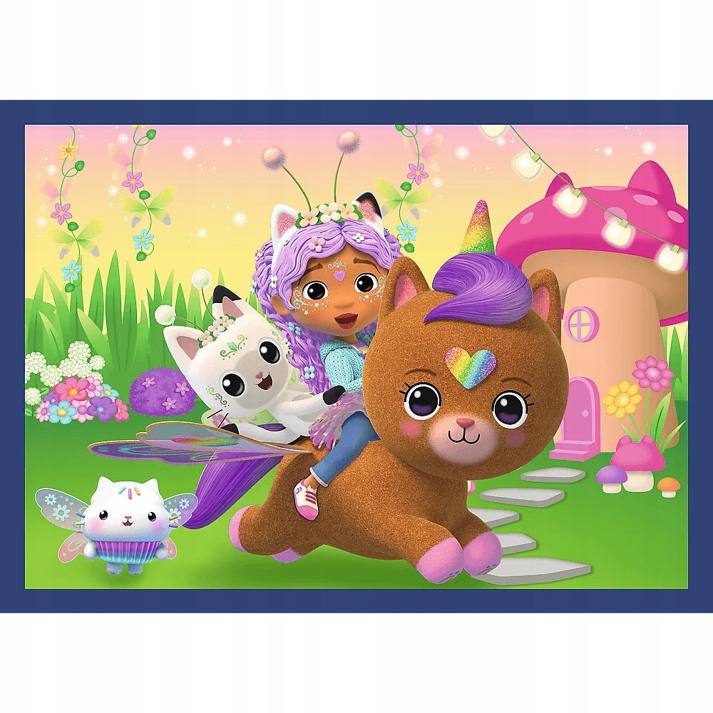 Puzzle 4x88: Kocie harce, Koci Domek Gabi (34694)