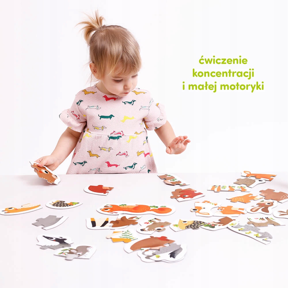 Puzzle progresywne Zwierzątka w lesie (7099709)