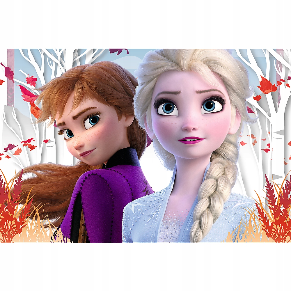 Puzzle 60 Zaczarowany świat Anny i Elsy