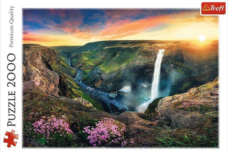 Puzzle 2000: Wodospad Haifoss, Islandia (27091)