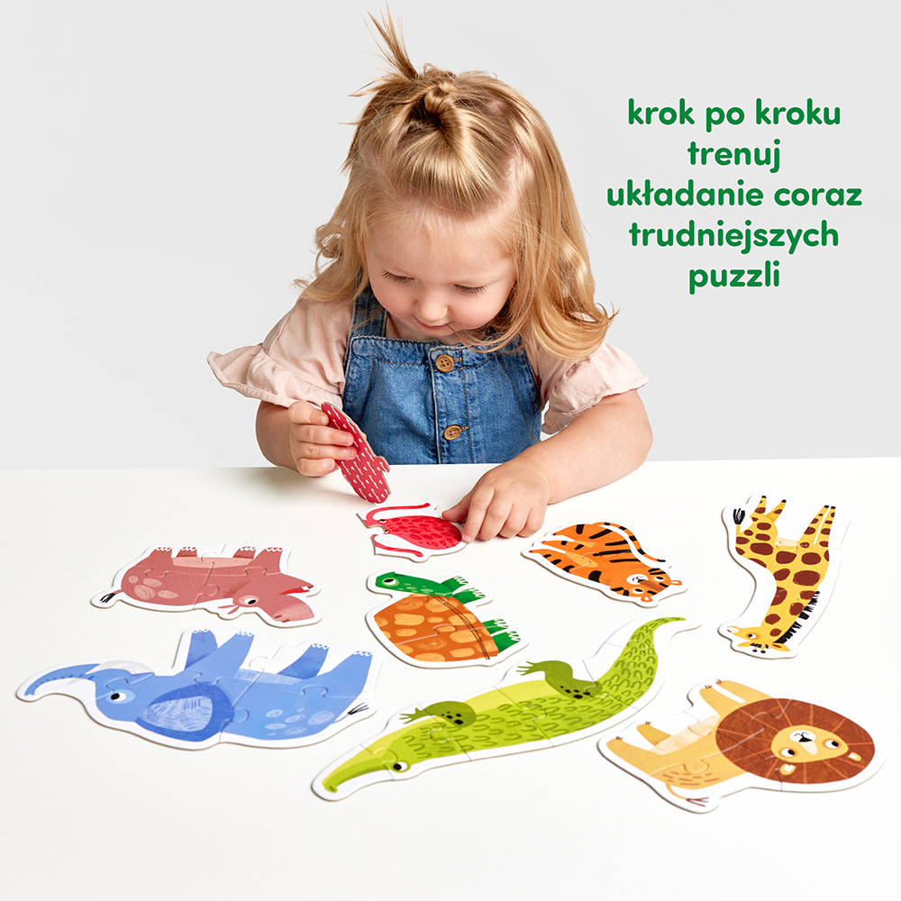 Puzzle progresywne Dzikie zwierzątka (8078691)