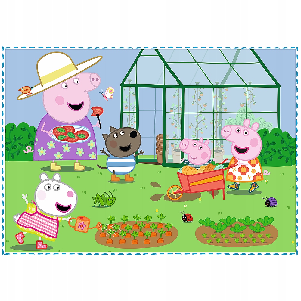 Puzzle 4 w 1: Świnka Peppa Wspomnienia z wakacji (34359)