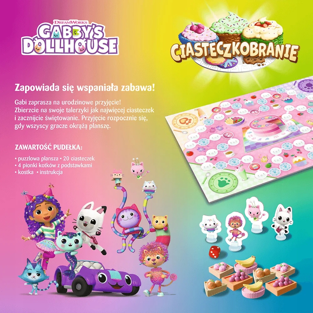 Gra planszowa Ciasteczkobranie Koci Domek Gabi (02801)
