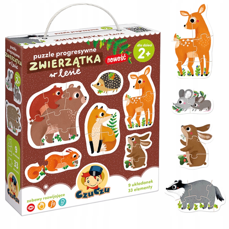 Puzzle progresywne Zwierzątka w lesie (7099709)