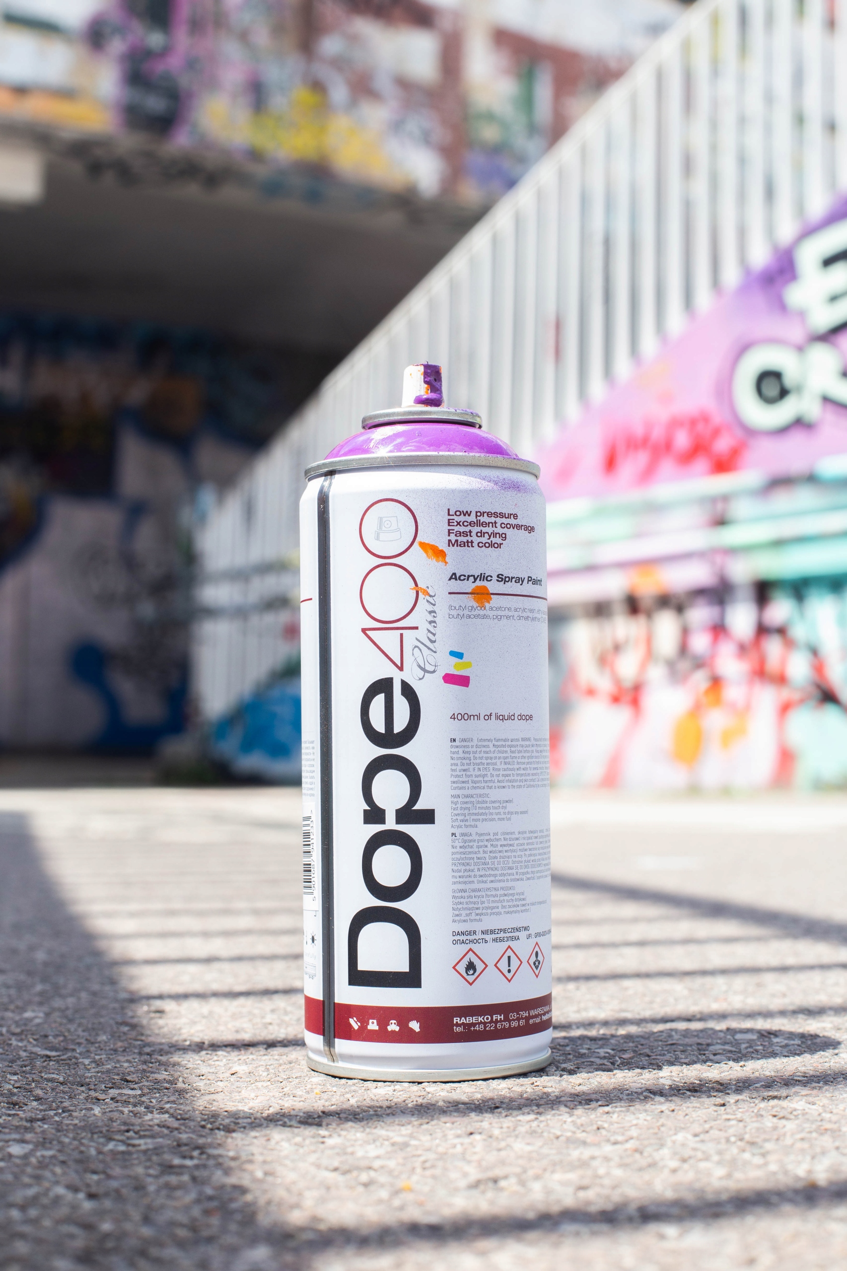 Farba w sprayu 400 ml Classic D-065 Saphire Blue, Dope Cans