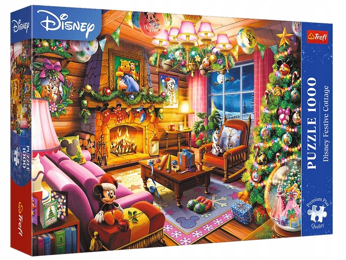 Puzzle 1000 XMAS Świąteczna chatka Disney (10916)