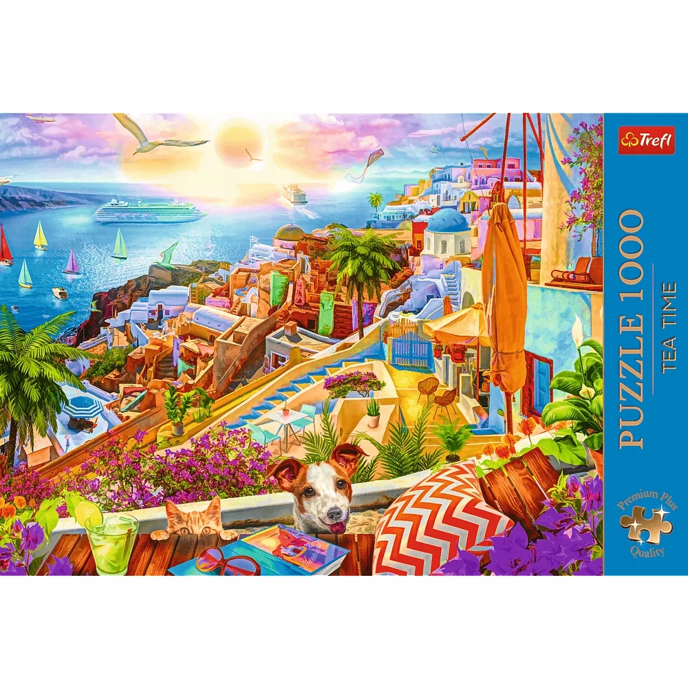 Puzzle 1000 Tea Time: Z wizytą na Santorini (10842)