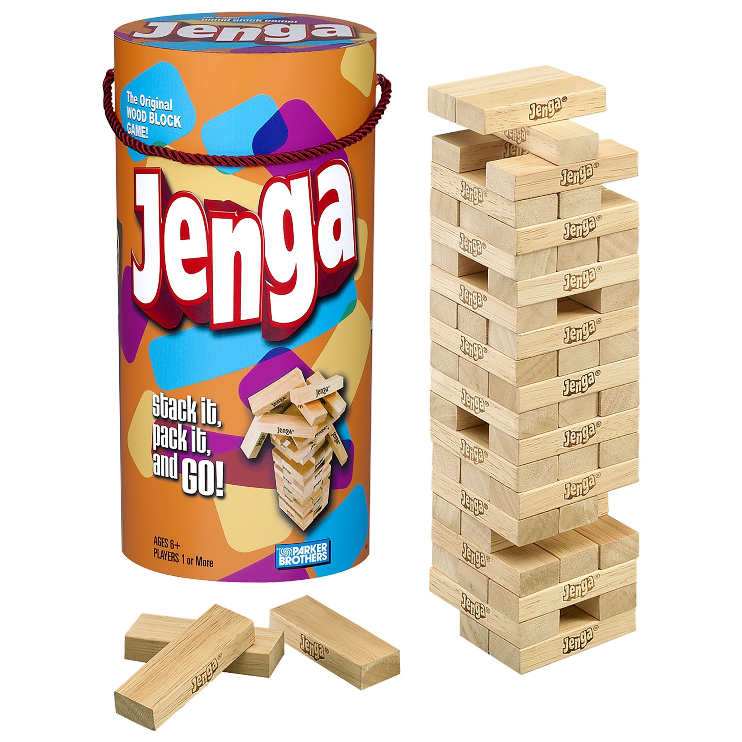 Jenga w tubie (grarodzinna jenga HASBO)