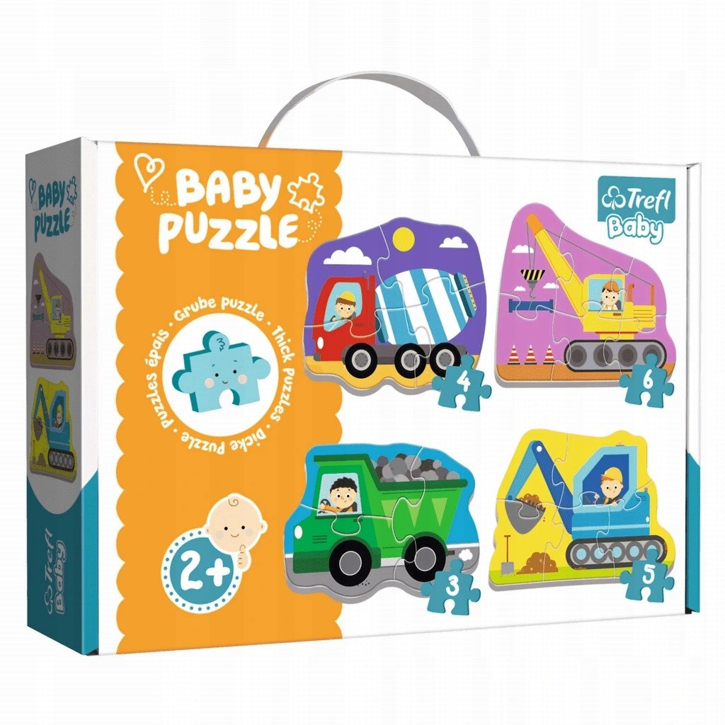 Puzzle Baby Classic Pojazdy na budowie