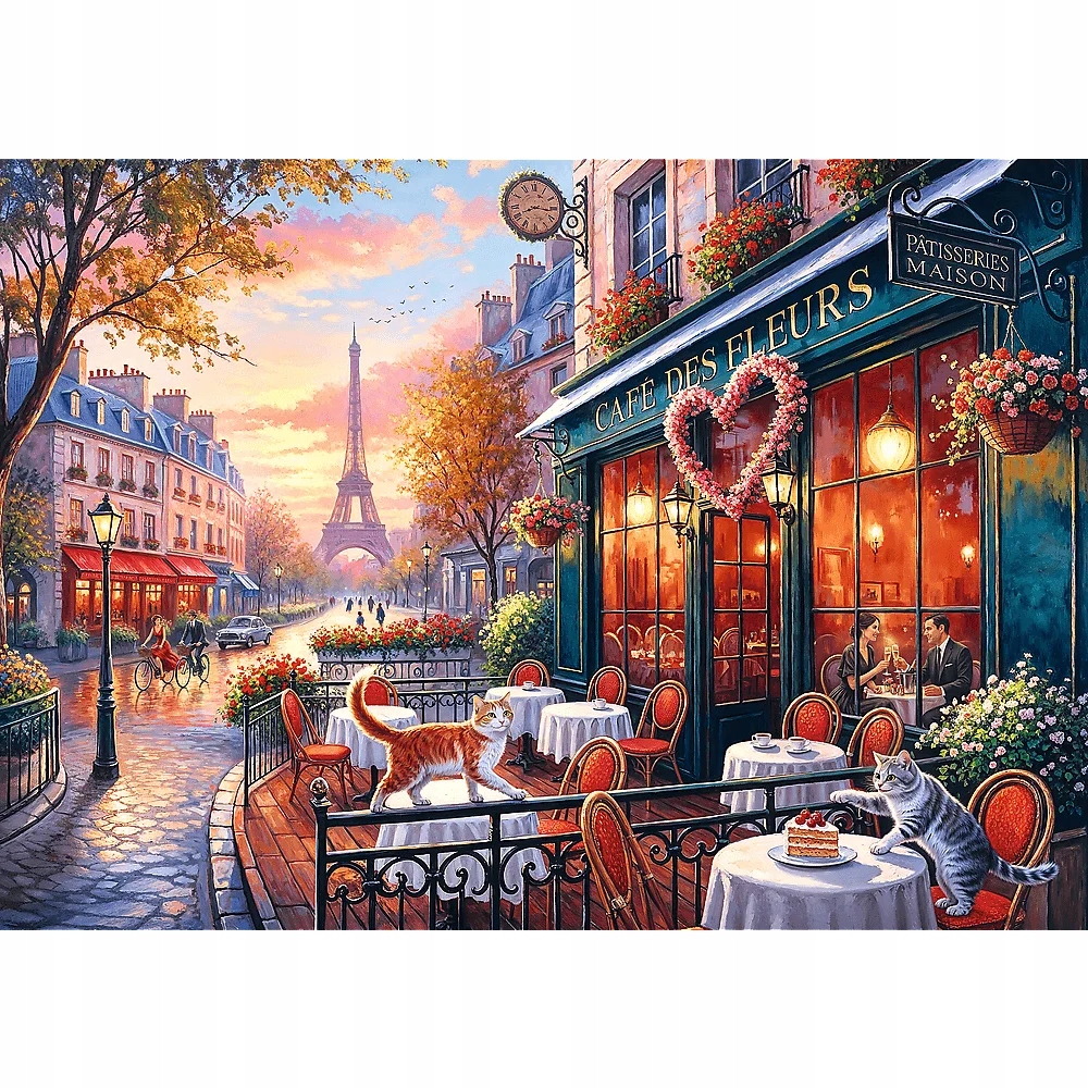 Puzzle 500 Love Story: Miłość w Paryżu (37621)