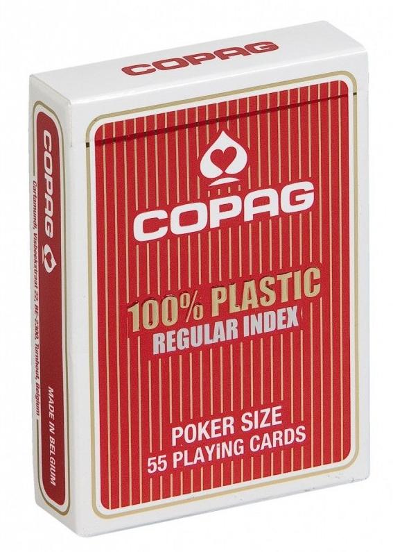 Karty Copag Texas Hold'em Poker Czerwone