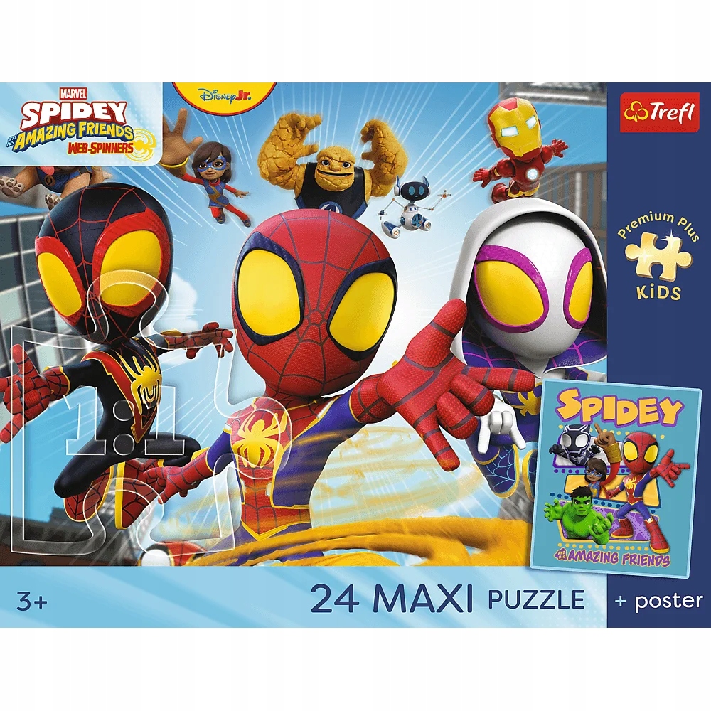 Puzzle 24 Maxi: Spidey i super kumple - Przygody pajęczej ekipy (14391)