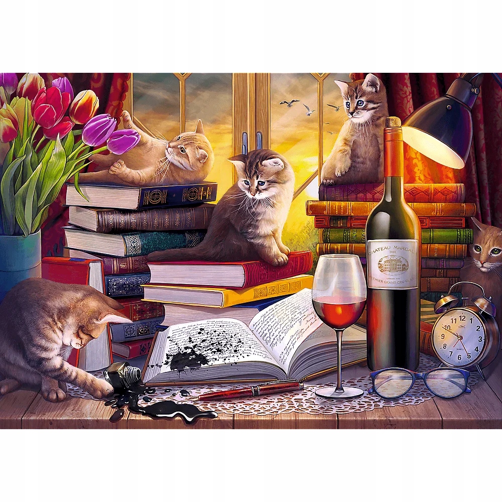 Puzzle 2000: Koci wieczór (27126)