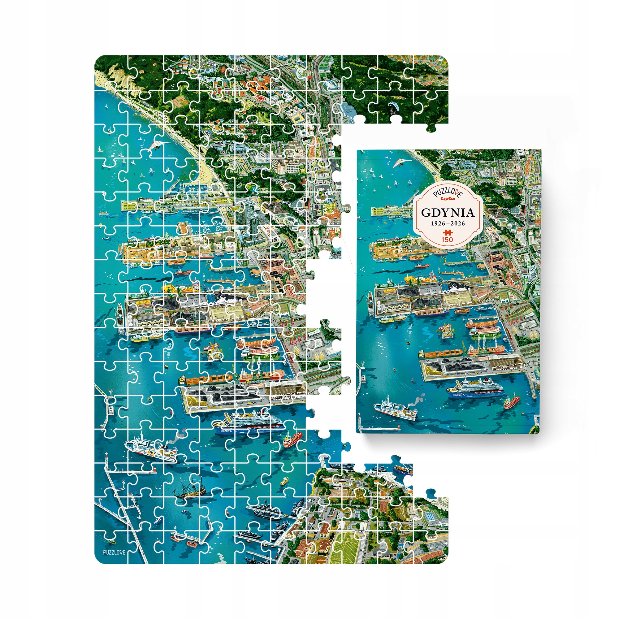 Puzzle 150: Miasto Gdynia (puzzle mg Czuczu)