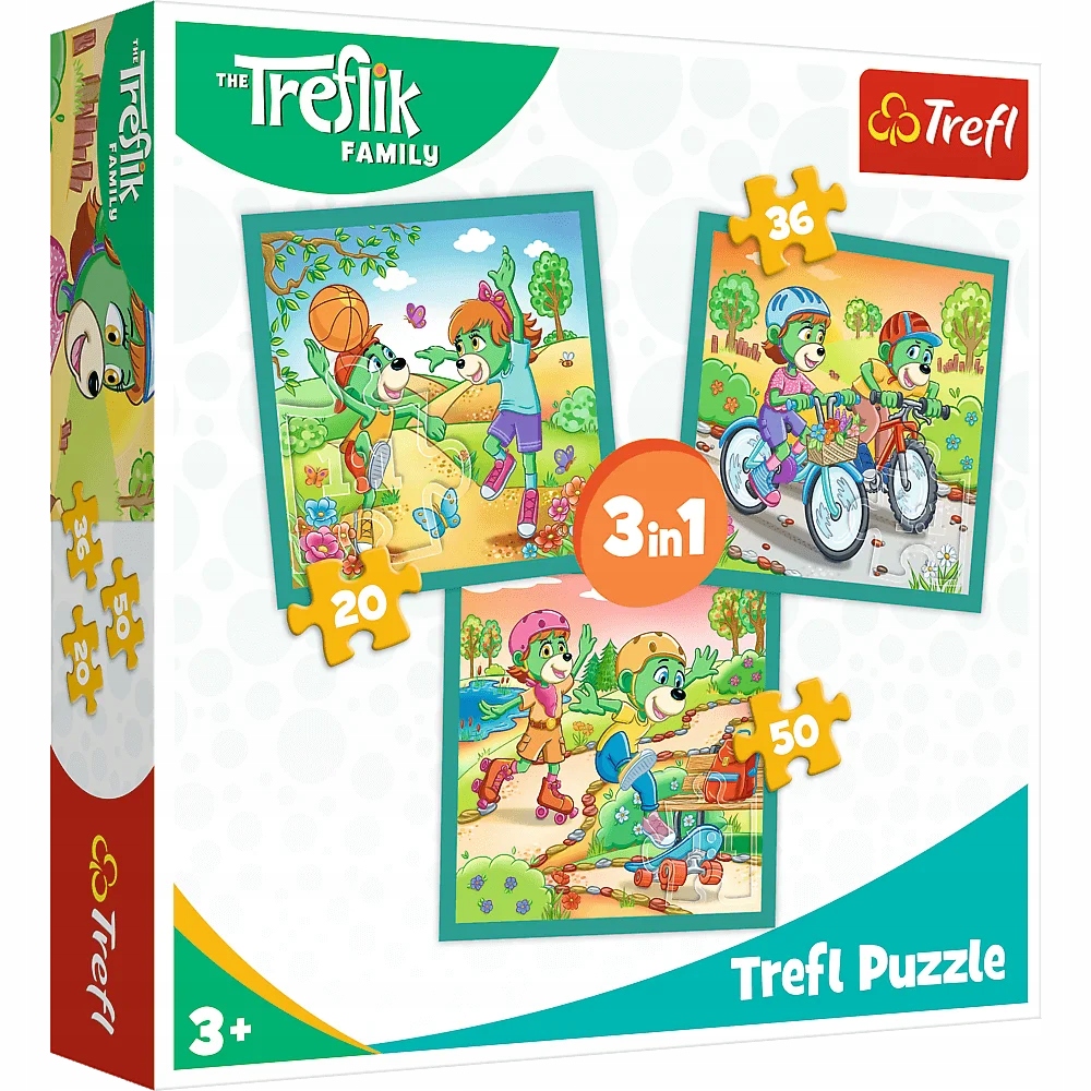 Puzzle 3 w 1: Poznaj Trefliki (34872)