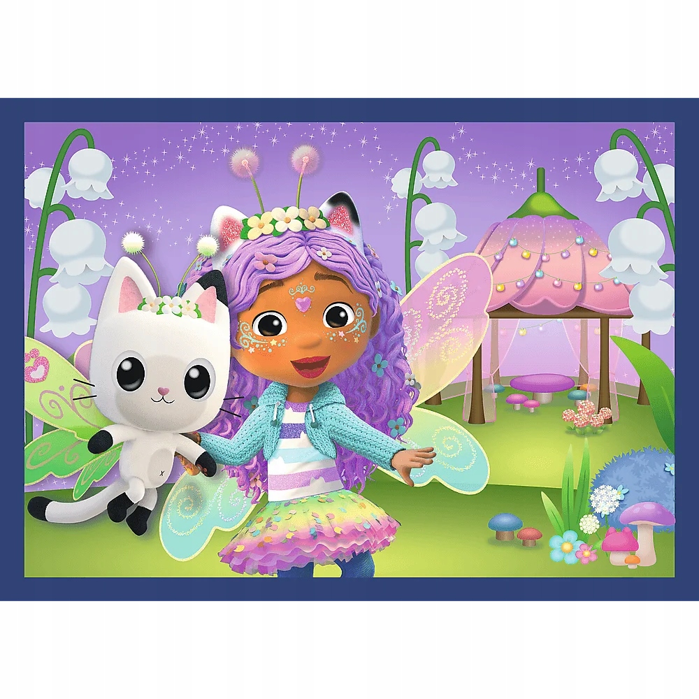 Puzzle 4x88: Kocie harce, Koci Domek Gabi (34694)
