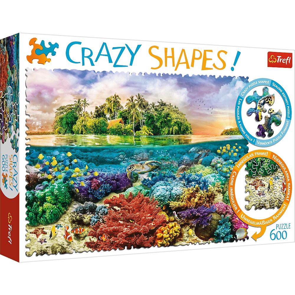 Puzzle 600 Crazy Shapes: Tropikalna Wyspa (11113)