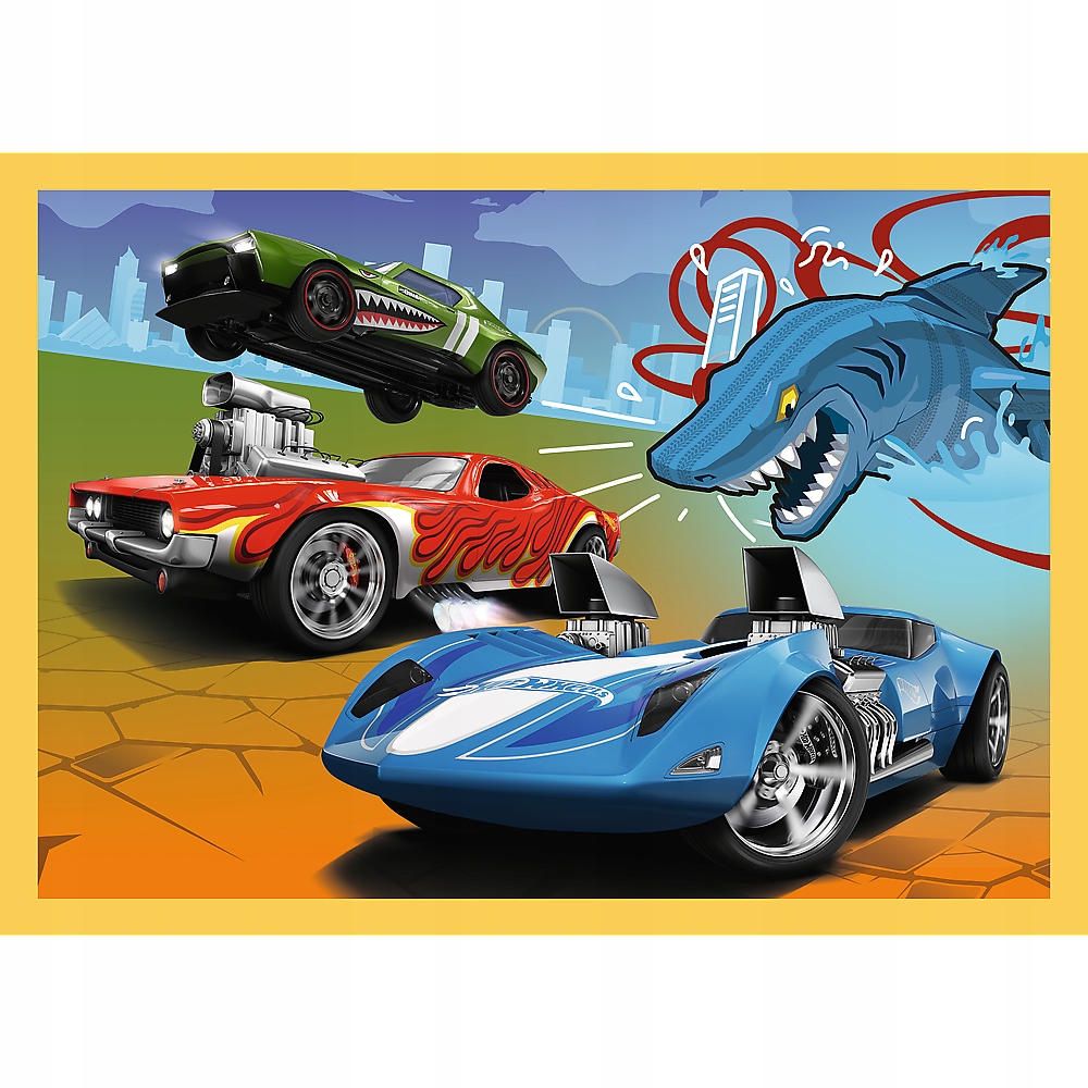 Puzzle 4 w 1: Pojazdy Hot Wheels (34627)