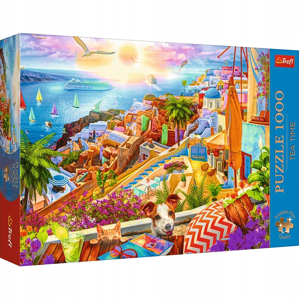Puzzle 1000 Tea Time: Z wizytą na Santorini (10842)
