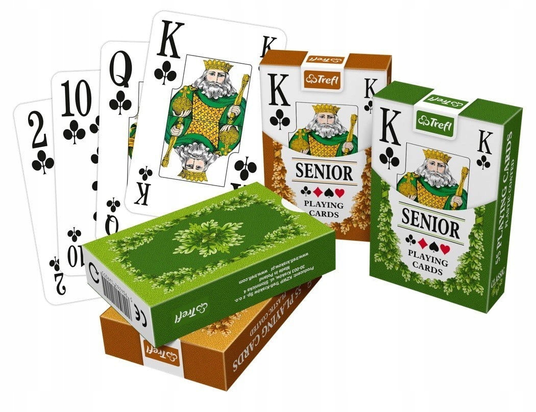 Karty 55 listków classic senior (14917)