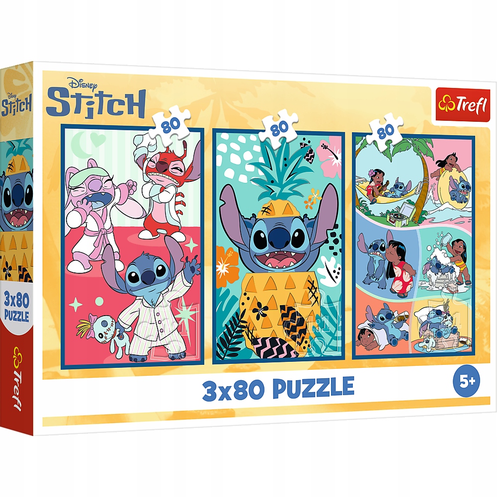 Puzzle 3x80: Świat Stitcha (34885)