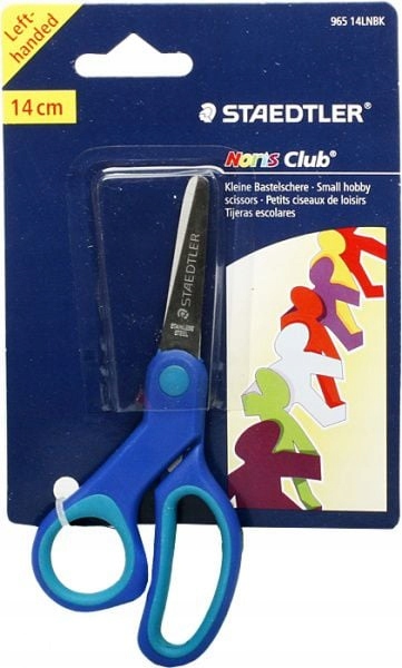 Nożyczki Noris Club dla dzieci leworęcznych, 14 cm, blister, Staedtler (965 14L NBK)