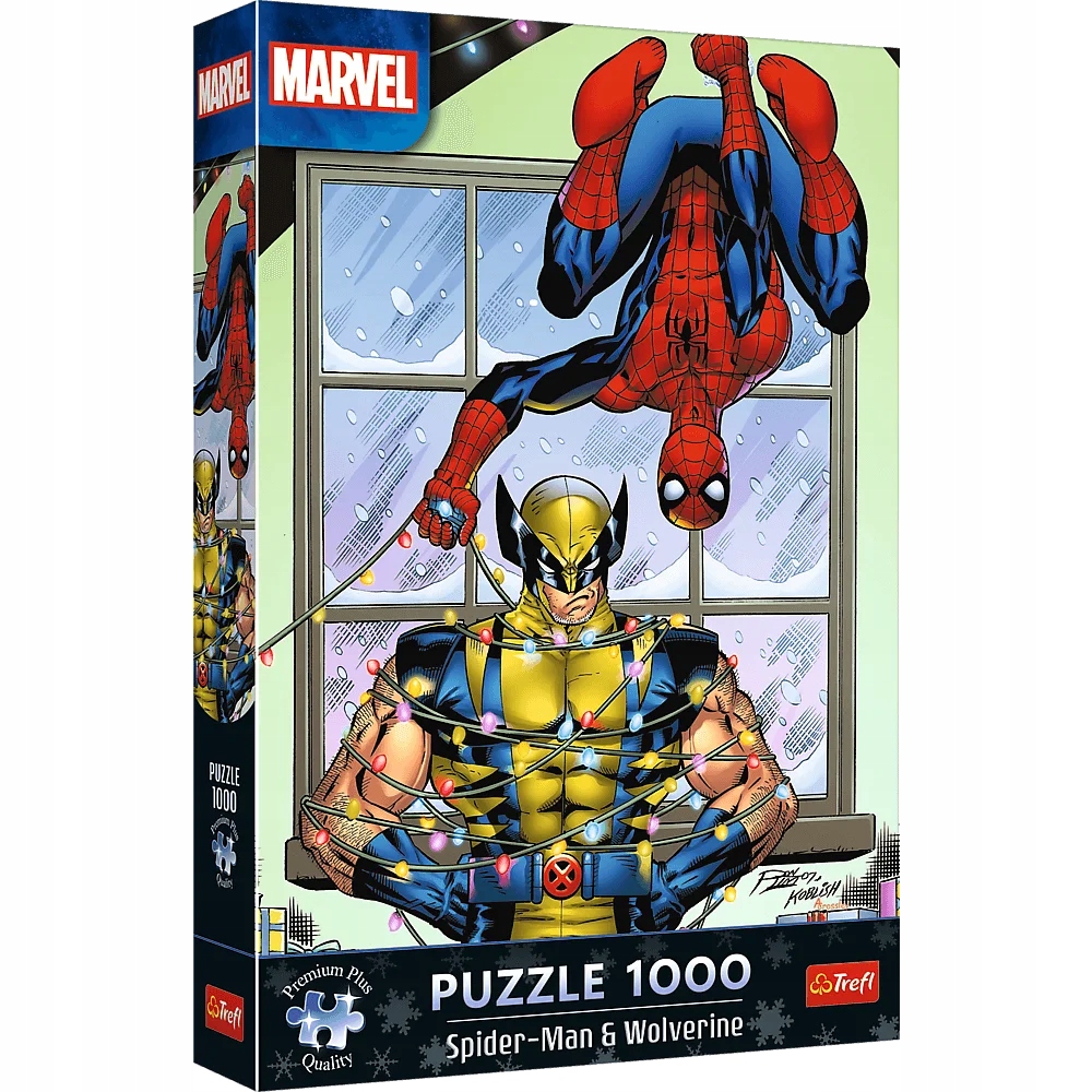 Puzzle 1000 XMAS Spider-Man & Wolverine: Święta, Marvel (12088)