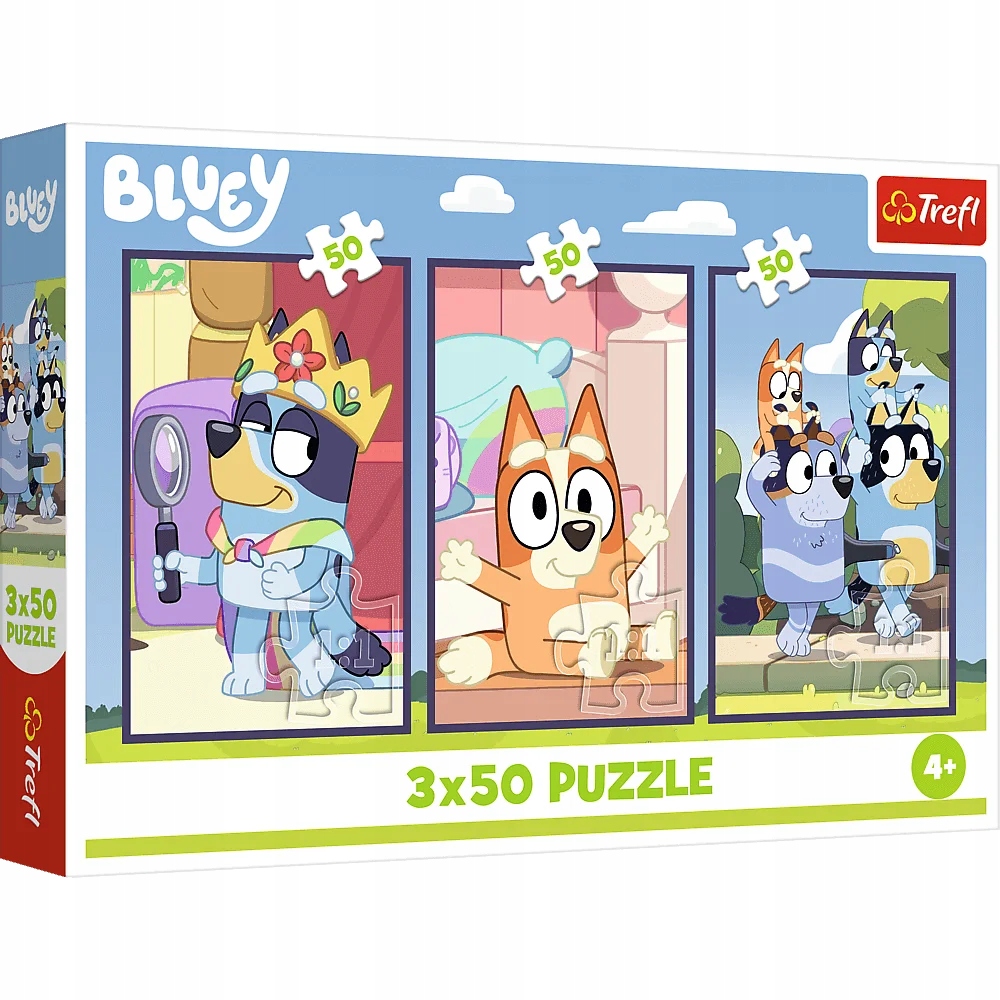 Puzzle 3x50: Rodzina Bluey (34890)