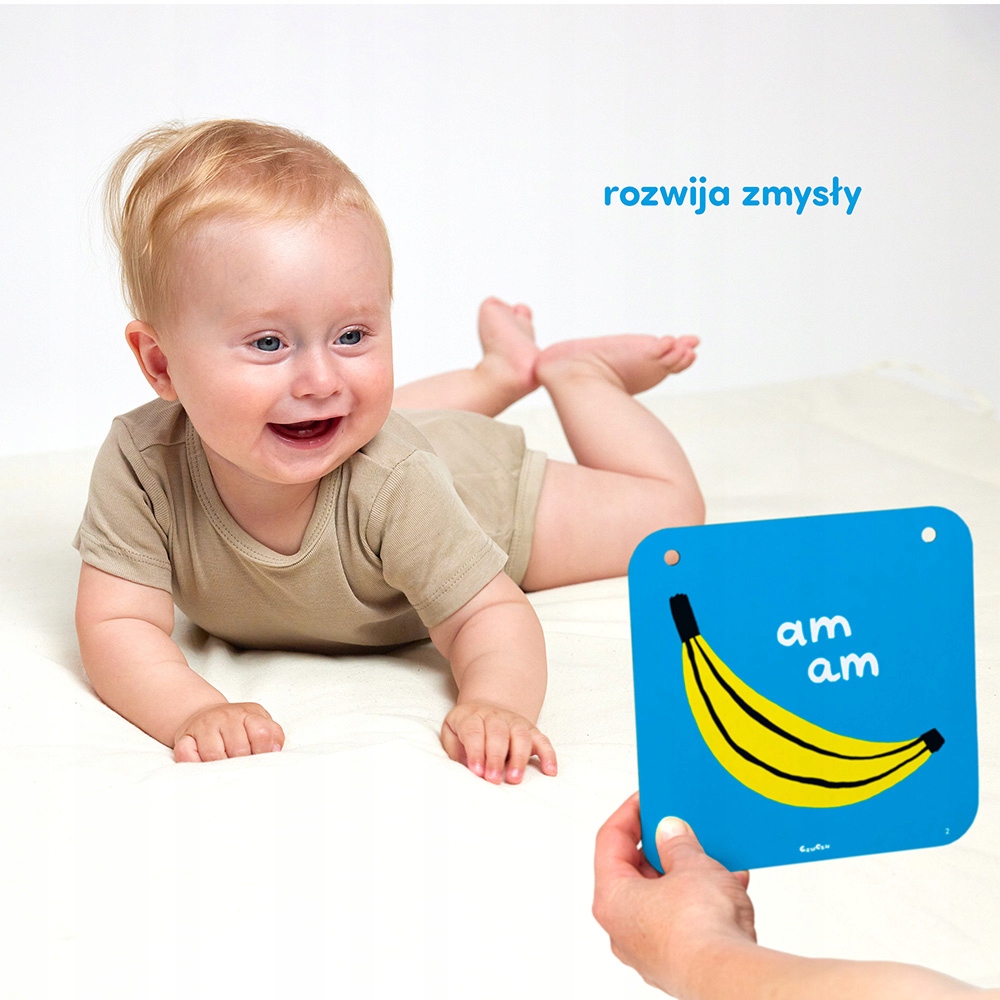 Duże karty kontrastowe dla dzieci w wieku 6mies+, 9mies+ (7253367)