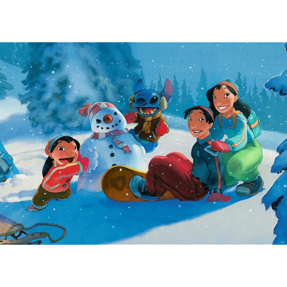 Puzzle 1000 XMAS Lilo & Stitch1000 el. Zimowy Stich (12100)