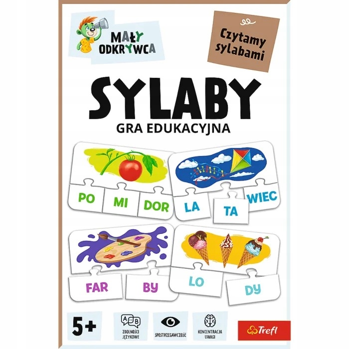 Gra dla dzieci Sylaby, Mały Odkrywca (02813)