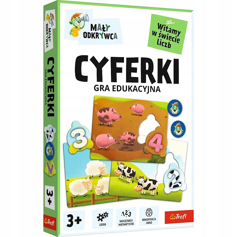 Gra dla dzieci Cyferki, Mały Odkrywca (02810)
