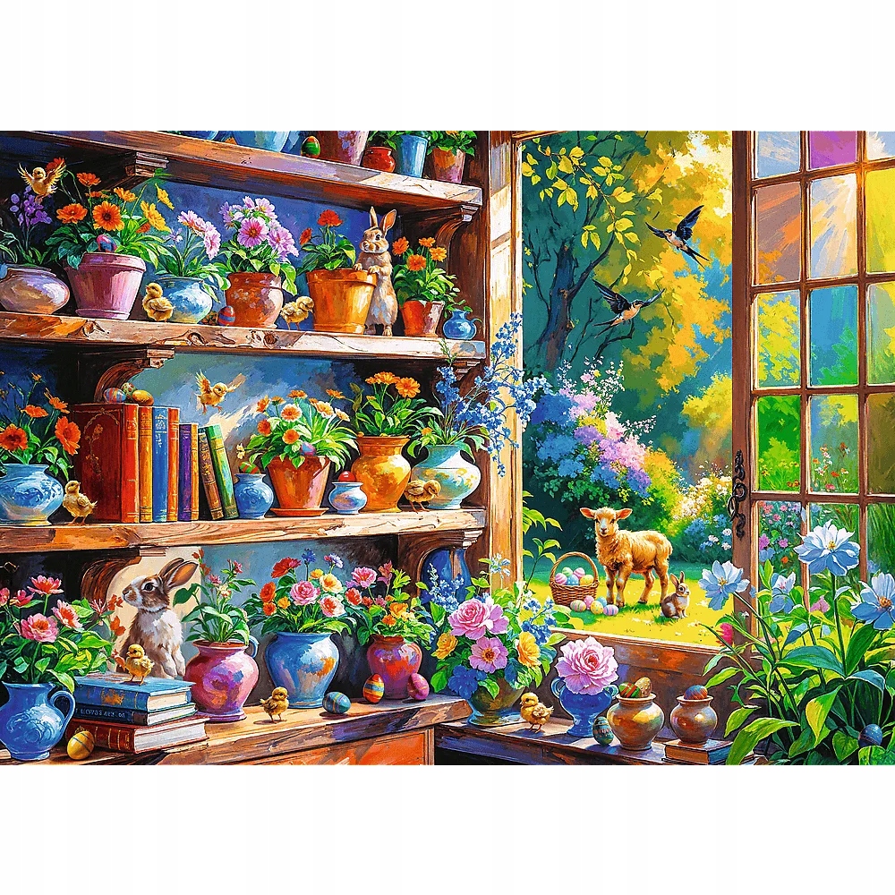 Puzzle 500 Wiosenny poranek w oranżerii (TREFL 37558)