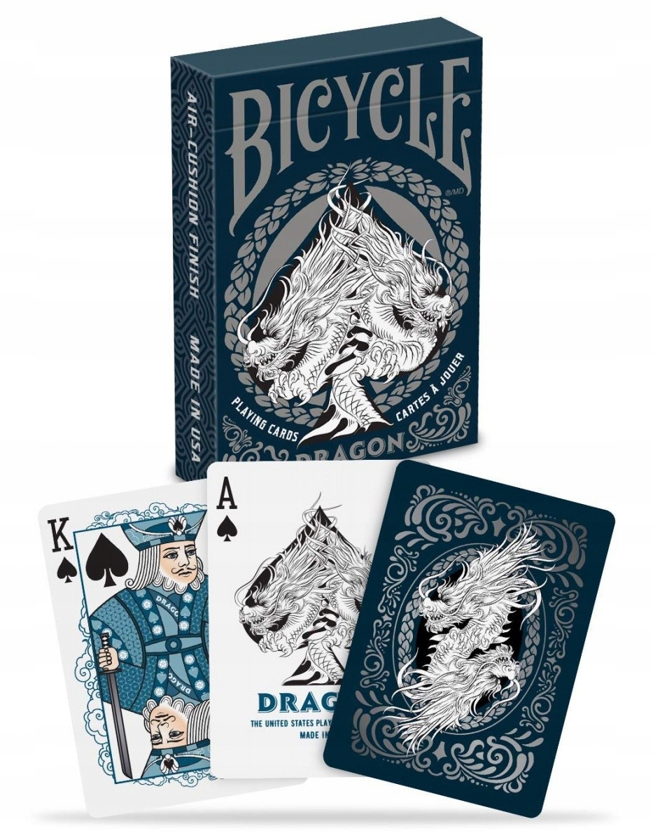 Karty Bicycle Dragon White