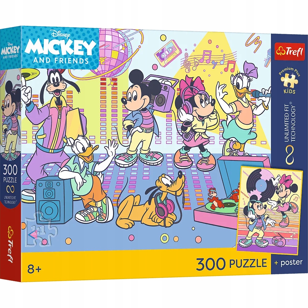 Puzzle 300 Premium Plus Kids: Ekscytująca przygoda, Disney (23045)