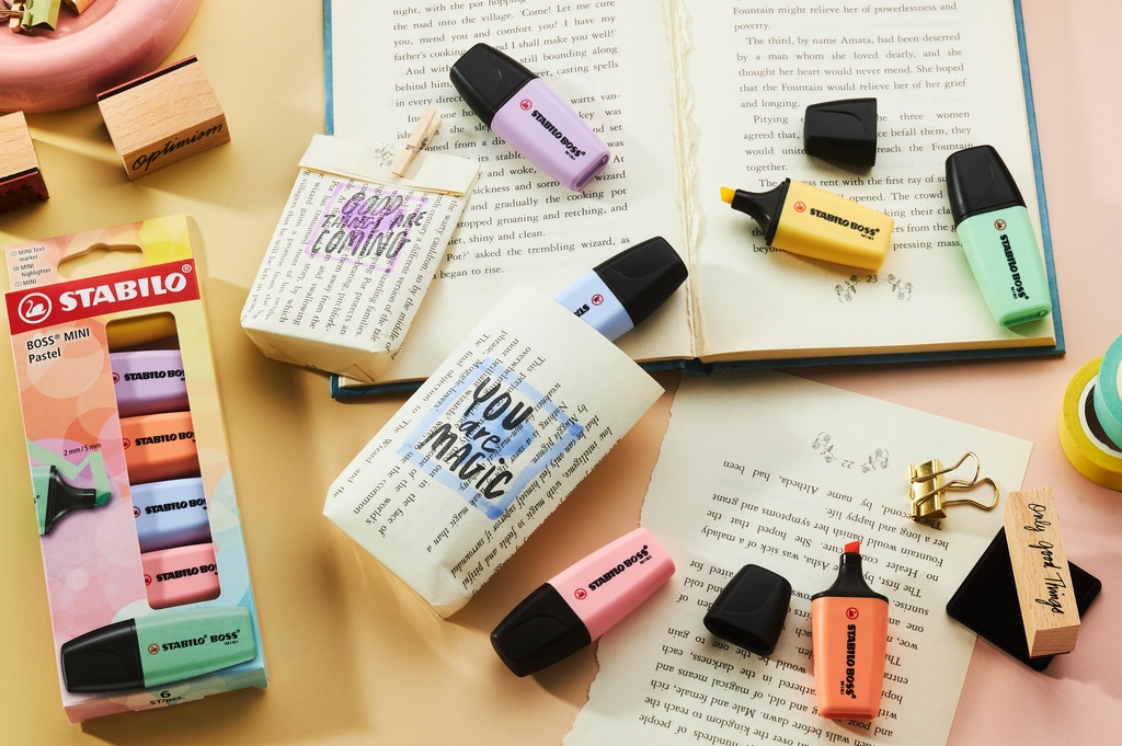 Zakreślacz STABILO BOSS MINI Pastel 6 sztuk (07/6-2-01)